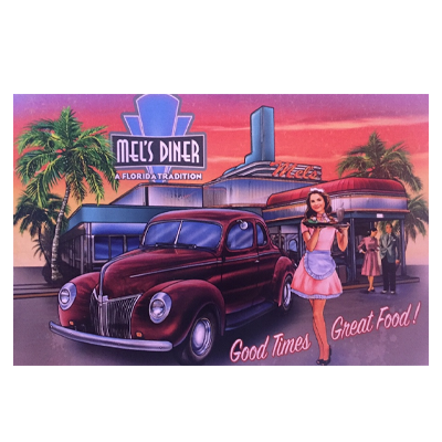 Postcard | Mel's Diner - Southwest Florida's Classic American Diner